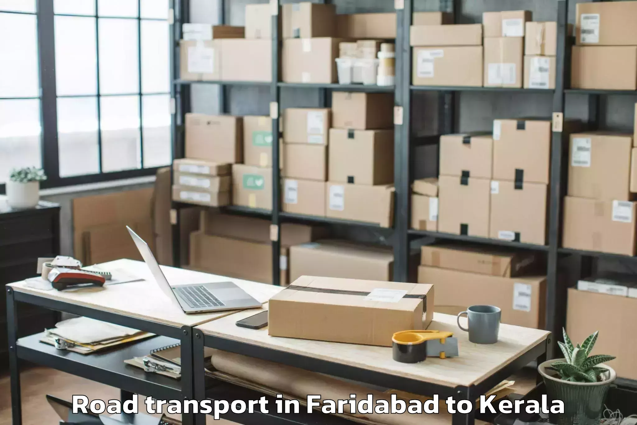 Faridabad to Mall Of Joy Thrissur Road Transport Booking